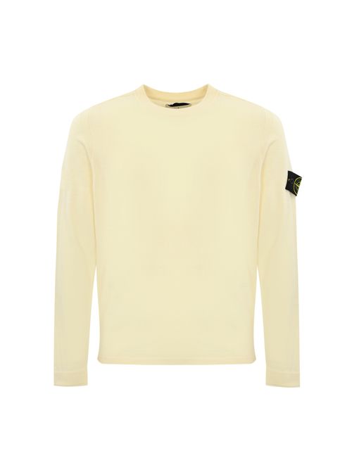 Maglia 5100062 light raw in cotone Ivory STONE ISLAND | 5100062S00B9V0093